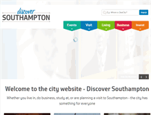Tablet Screenshot of discoversouthampton.co.uk